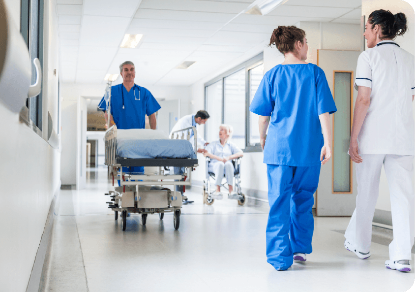 Alltagsszene im Krankenhaus